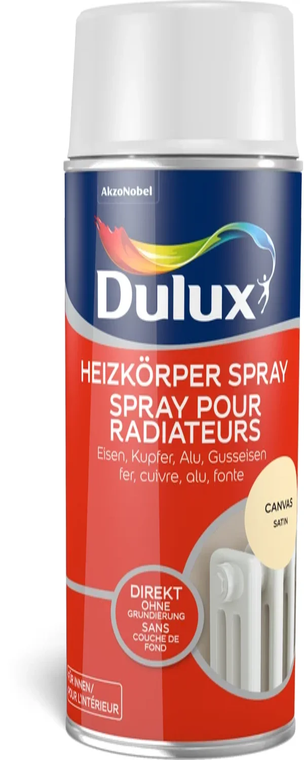 Dulux Heizkörperfarbe Spray Canvas Satin 400 ml