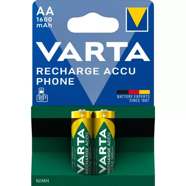 Akku Phone AA 1600mAh 2er Varta Recharge im Blister