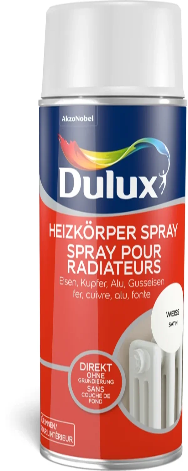 Dulux Heizkörperfarbe Spray Weiß Satin 400 ml
