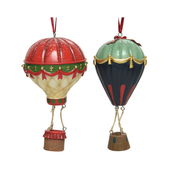 Ballon 2 sort. L8-W8-H12cm Polyresin