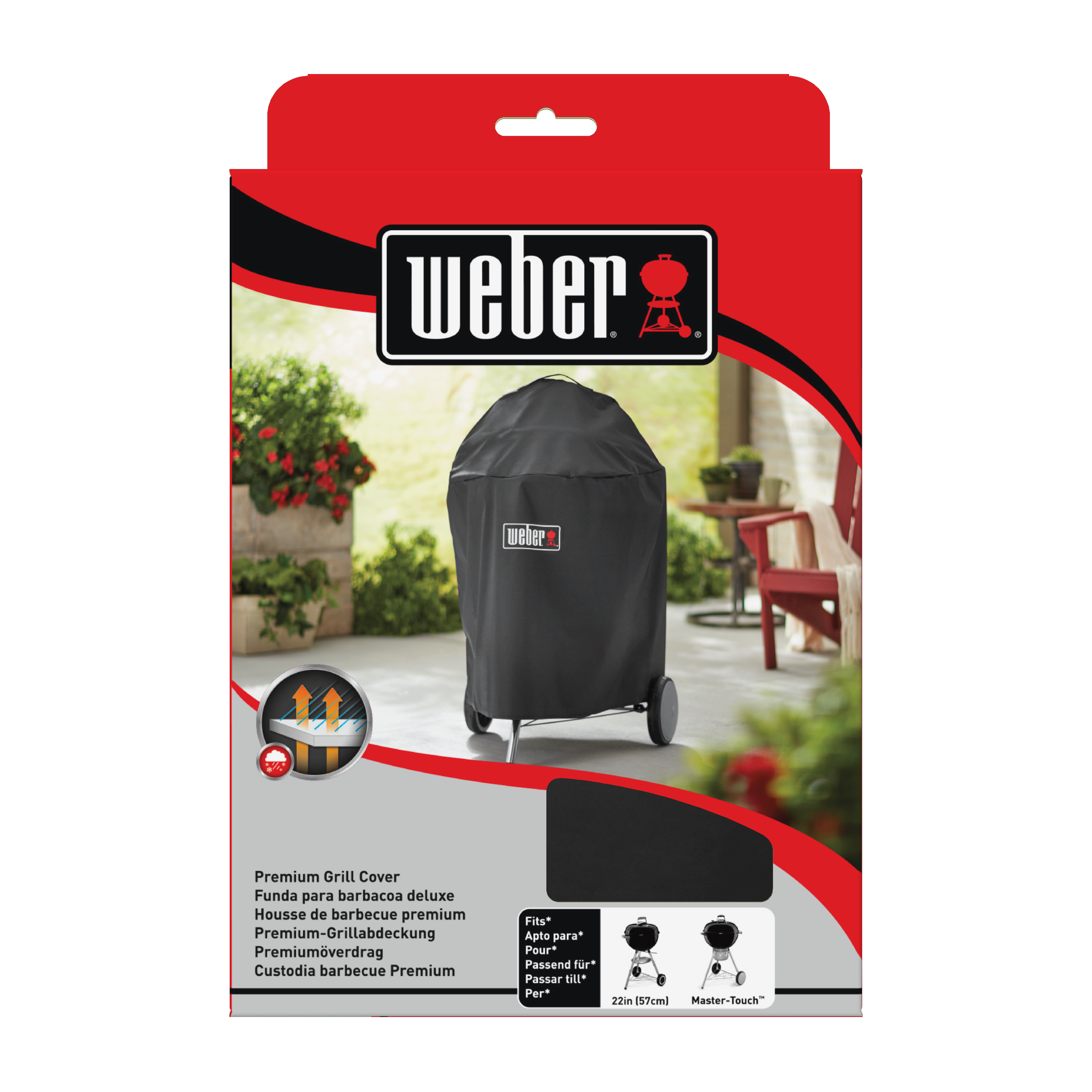 Weber Abdeckhaube für Original Kettle Premium, Master-Touch und One-Touch 57 cm