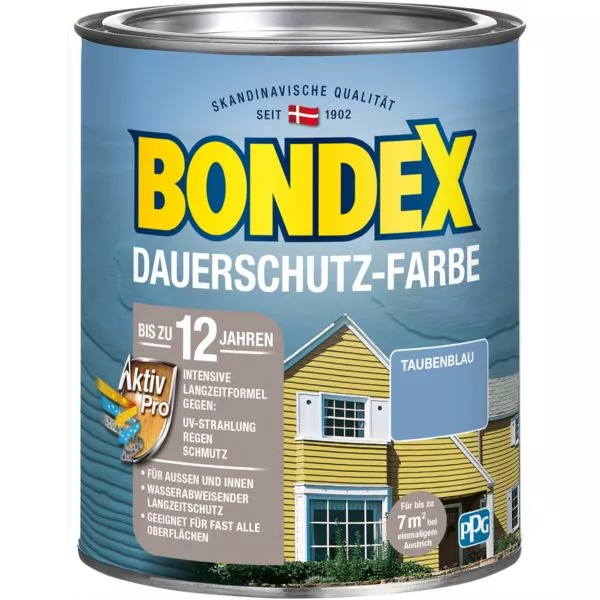 Bondex Dauerschutz Farbe Tau.blau 0,75L taubenblau