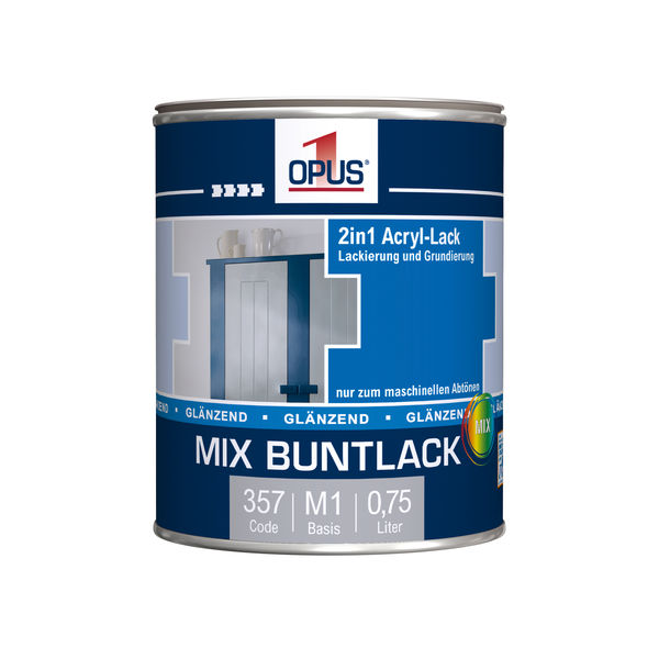 OPUS1 Buntlack wv Mix gl B1 0,75L Basenmaterial Farbstudio