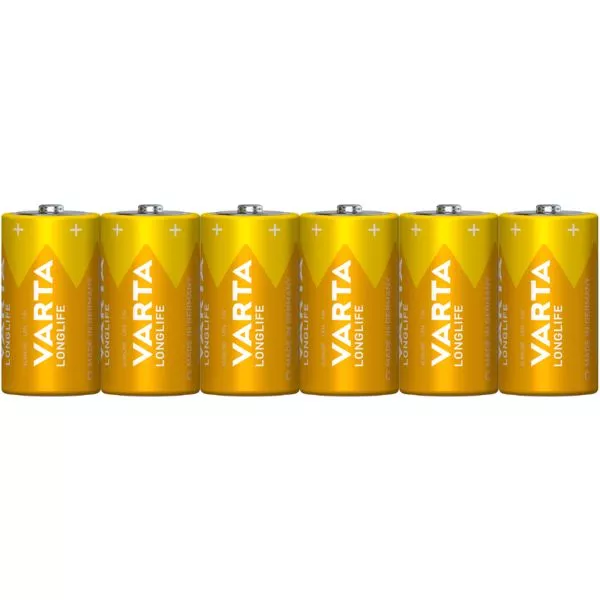 Batterie Longlife C 6er Varta im Folienpack