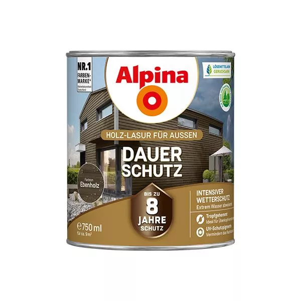 Dauer-Schutz Lasur ebenholz 750ml