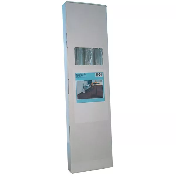 Möbelfüße rund Stahlrohr silber 60/900mm