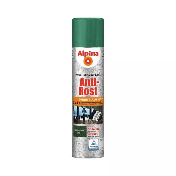 Metallschutzlack Spray HS grün 400ml Anti-Rost Hammerschlag