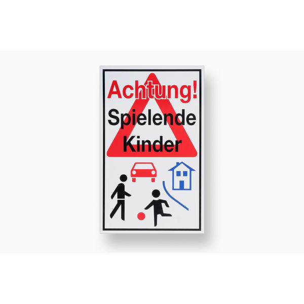 Schild Achtung Spielende Kinder