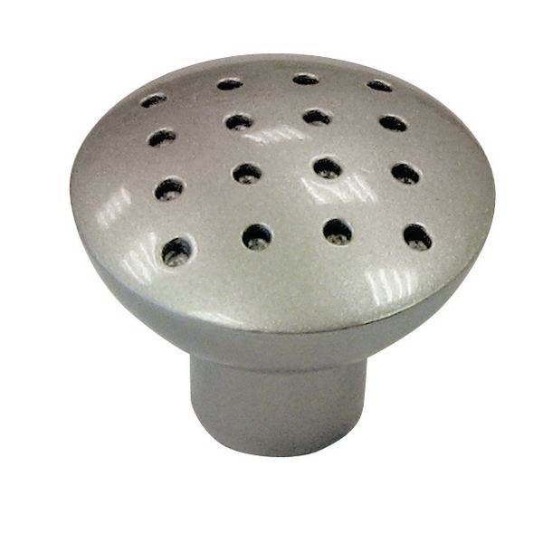 Möbelknopf Zamak Edelstahleffekt 24x28mm