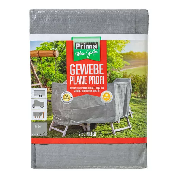Prima Gewebeplane Premium 150g/m² 2x3 m lichtgrau