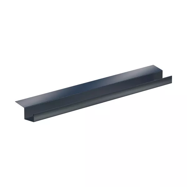 SDF Kastenrinne Piccolo 2m Alu-anthrazit mit Rinneneinhang