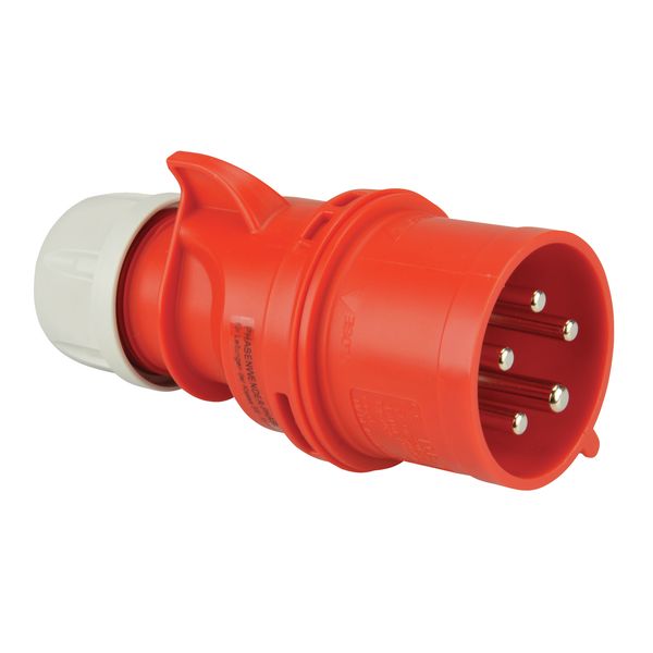 CEE-Stecker mit Phasenwender 32a  rot  lose