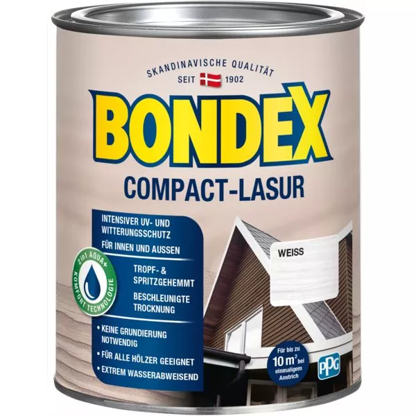 Bondex Compact Lasur weiß 0,75L