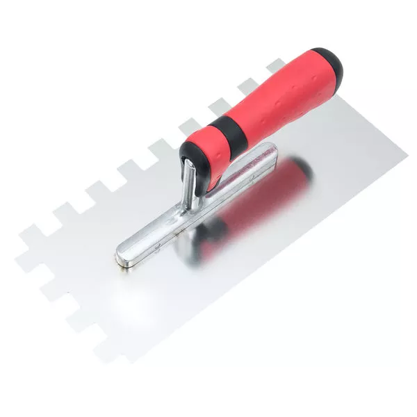 Zahnglättekelle rostfr. 15x15/280x130 mm 2K-Griff