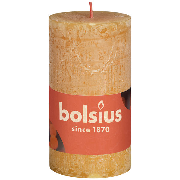 Stumpenkerze Honigwabengelb 100/50mm Rustik Shine Collection