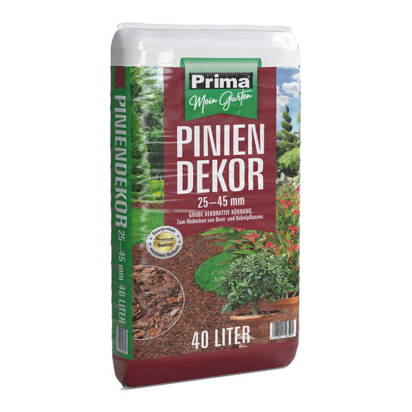 Prima Pinien Dekor grob 25-45mm 40l 100% feine Pinienborke maritimer Herkunf