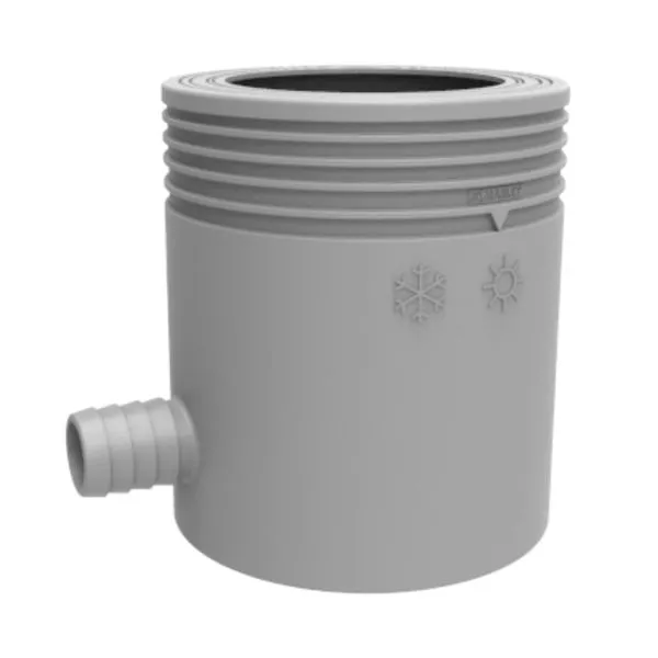 Regensammler 53-75 mm mit Filter grau