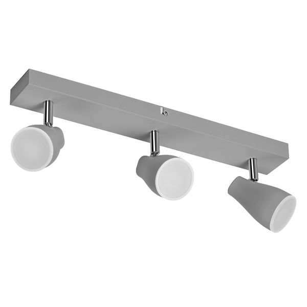 Deckenleuchte Spot Pear 3x4,3W 43cm grau LED 3xGU10 2700K 630lm IP20