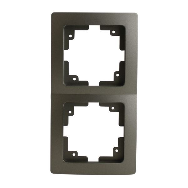 Abdeckrahmen 2-fach platin Monaco Serie 204