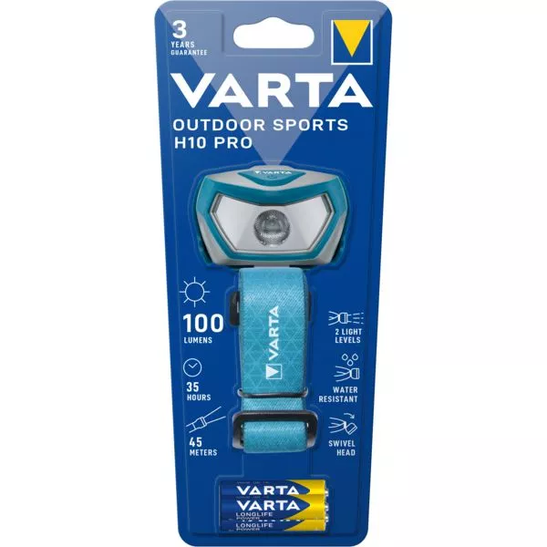 Stirnlampe Outdoor Sports H10 Pro Varta inkl. Batterie