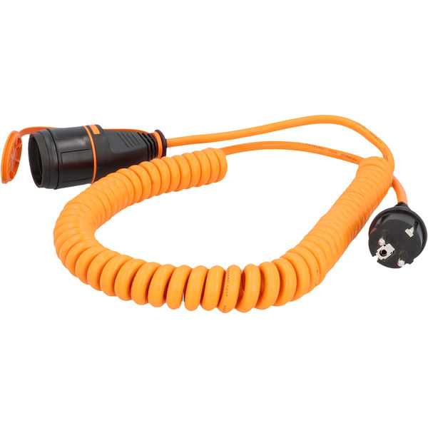 Baust.-Verlängerung Spi.kabel 5m orange IP44 H07BQ