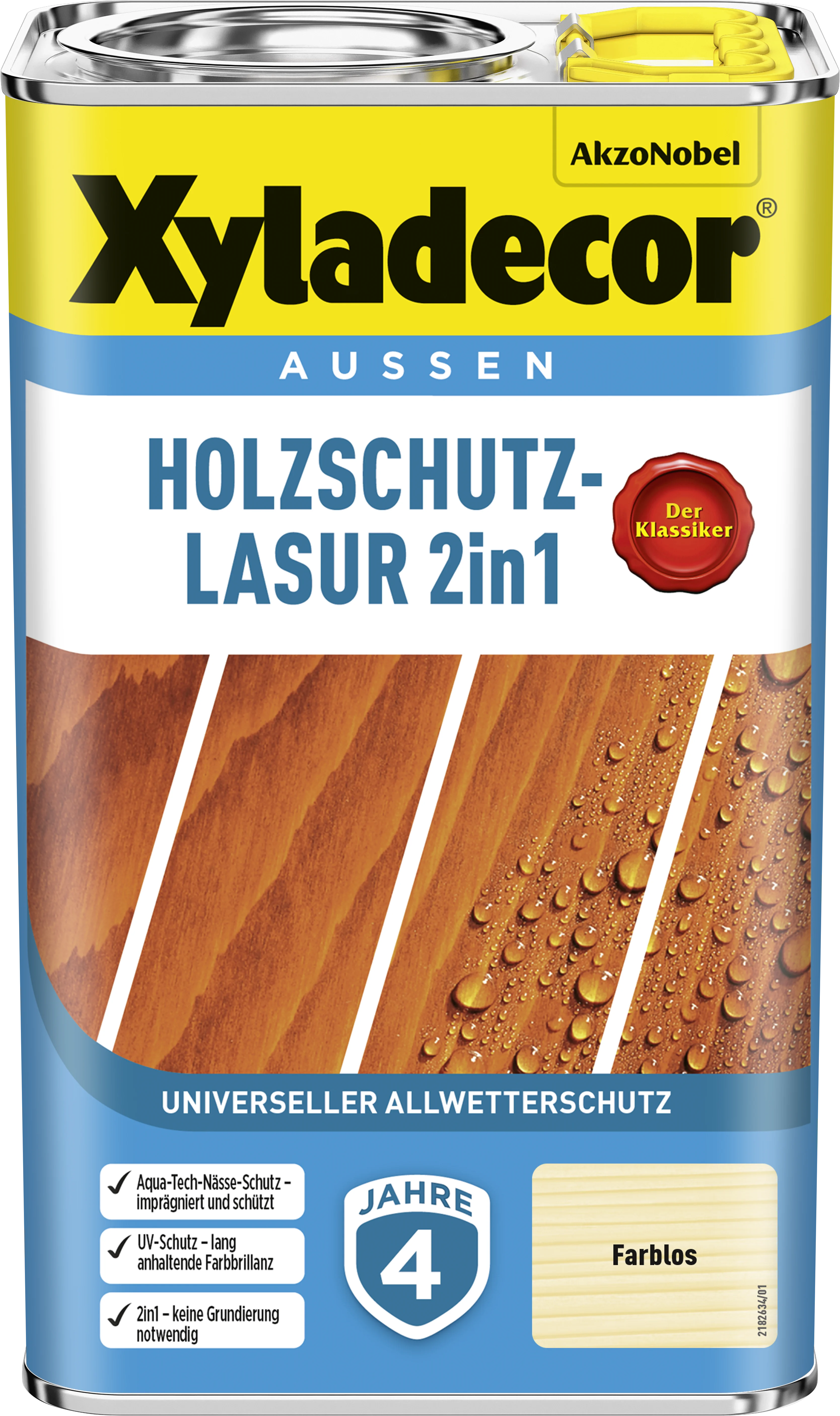 Xyladecor Holzschutzlasur 2in1 farblos 5 l
