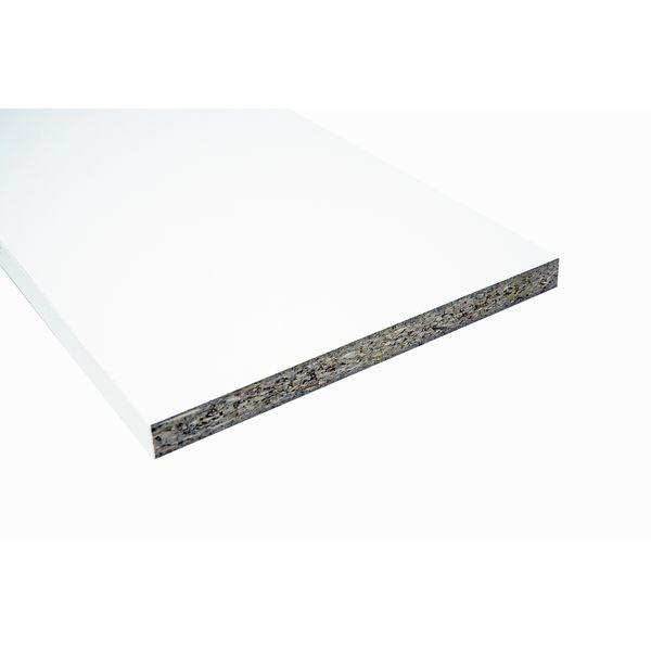 Regalboden E1 weiß 1200x200x16mm gerade Kanten