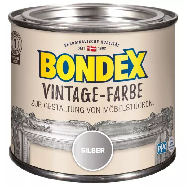 Bondex Vintage Farbe Silber 0,375L