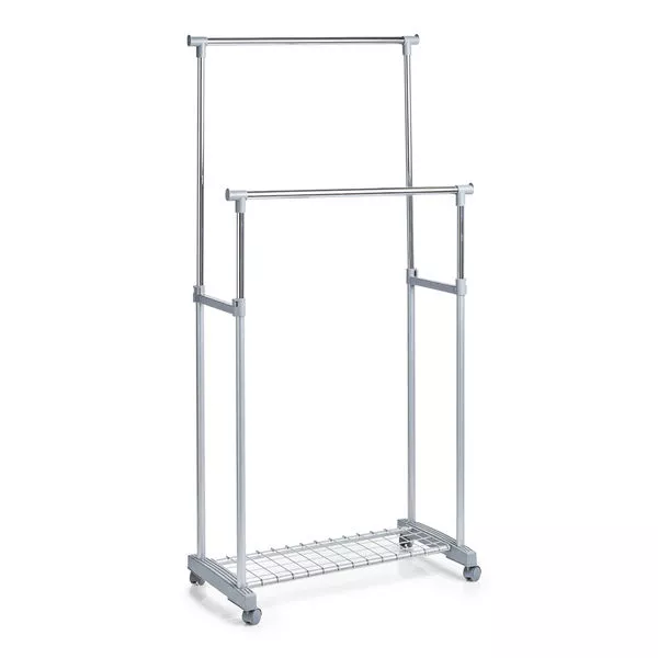 Rollkleiderständer 2-tlg. 83x43x93,5-170