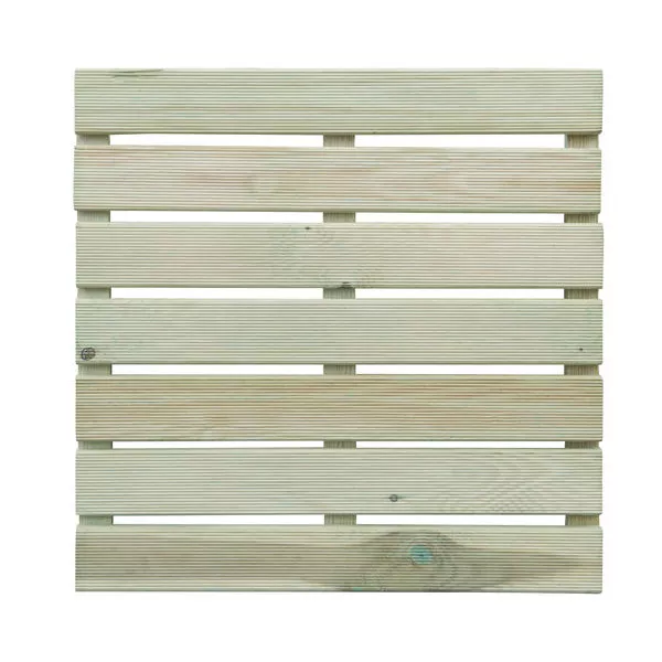 Holzfliese geriffelt grün 50x50x3,0cm