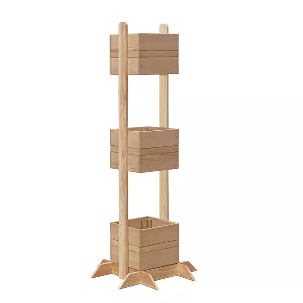 BALKO Pflanzturm Lärche für 3 PKE 70x70x180cm BALKO Pflanzturm Lärche für 3 PKE 70x70x180cm