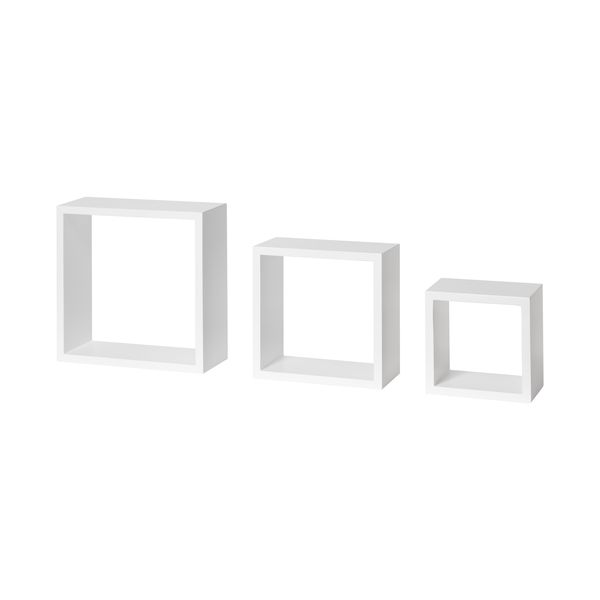 Regalset Frame weiß 300x300x117 mm 3-tlg-