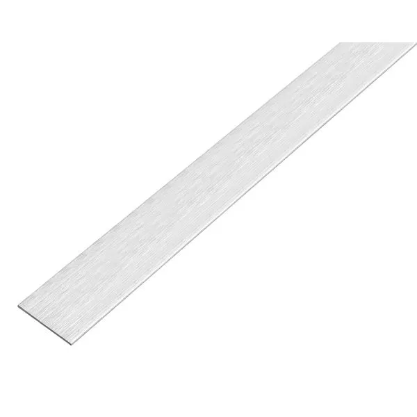 Flachst. sk Alu VA-Des. hell 15x2x1000mm