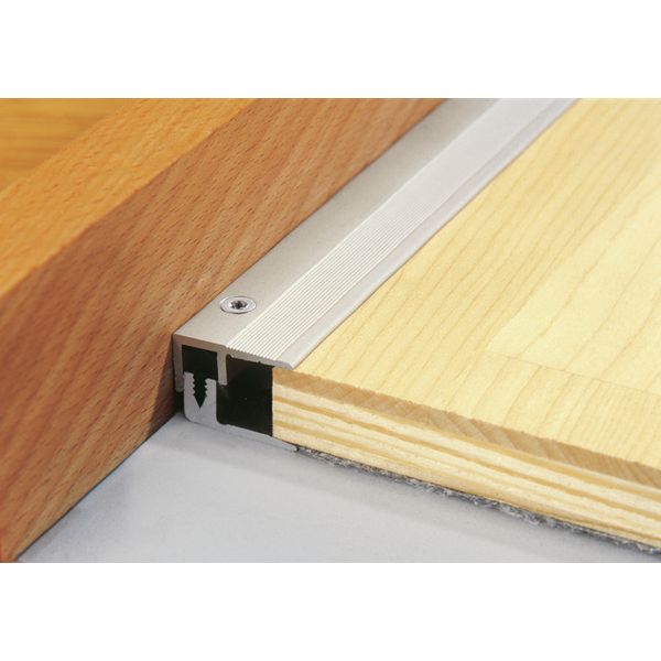 Endprofil PF 287 edelstahl 270 cm Combi Aluminium elox-