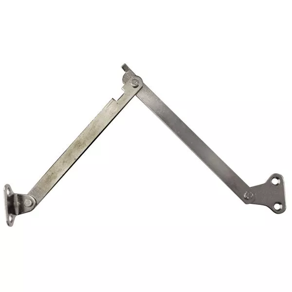 Klappenhalter leicht vernickelt 200 mm mit Arretierung (2 Stück) (PG T)