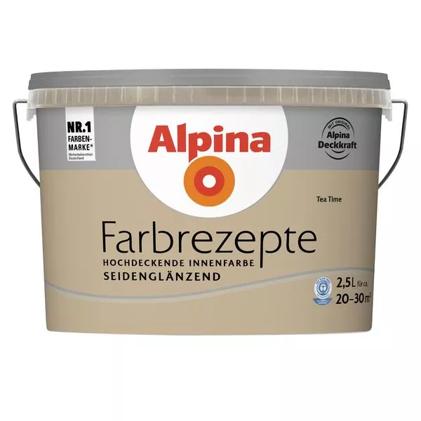 Wandfarbe Farbrezepte Tea Time 2,5L