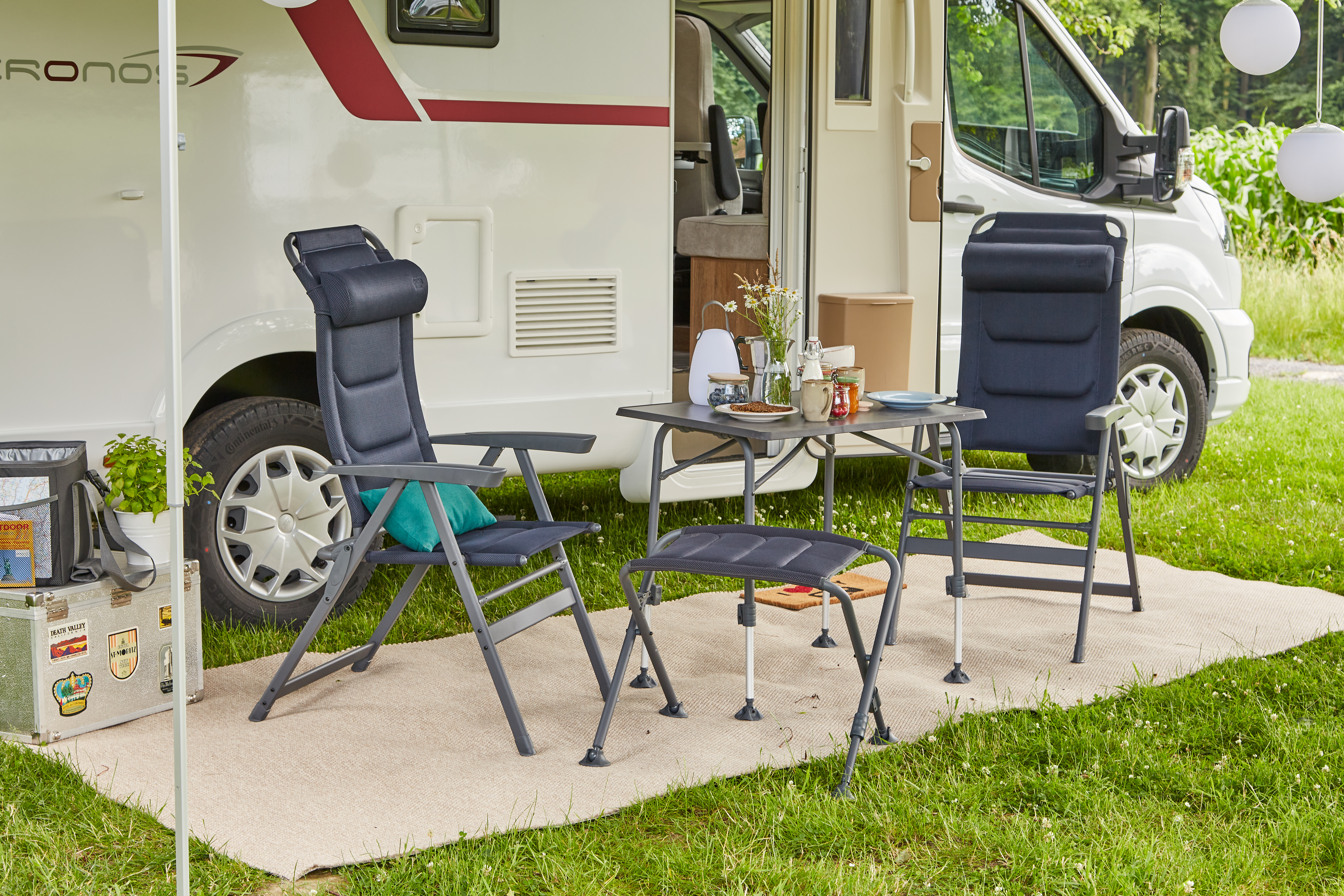 Siena Garden Premium Campingtisch 80x60 cm, Anthrazit/Dunkelgrau Siena Garden Premium Campingtisch 80x60 cm, Anthrazit/Dunkelgrau