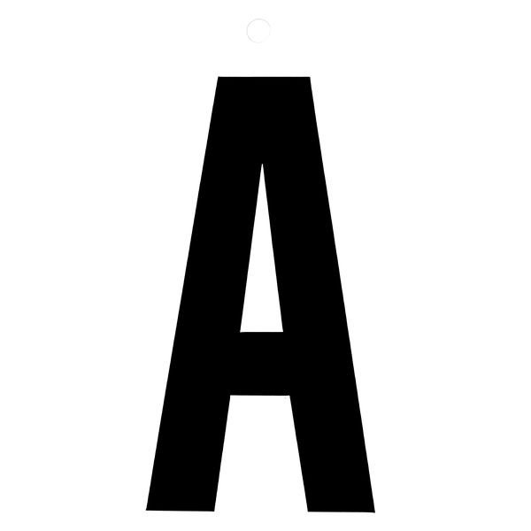Klebebuchstabe A schwarz 100 mm