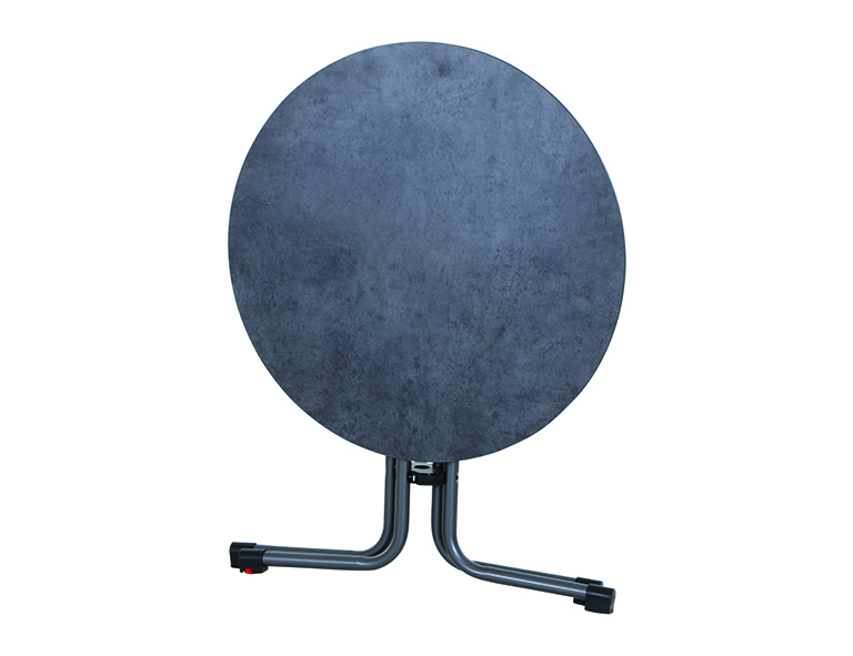 Siena Garden Klapptisch Sola Ø80 cm, Anthrazit/Dark Stone
