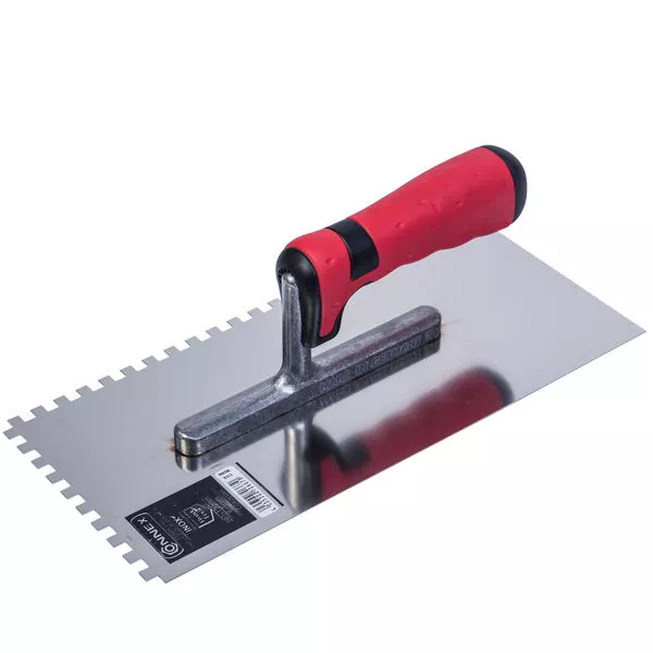 Zahnglättekelle 2K-Griff rostfr. 6x6 mm