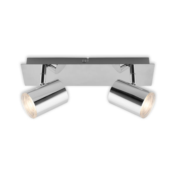 Bad Spotleuchte 2xLED chrom GU10