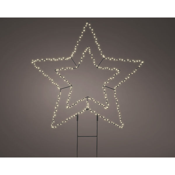 Micro LED Gartenst. sw/ww Ø58-L6cm-275L Metall  Outdoor