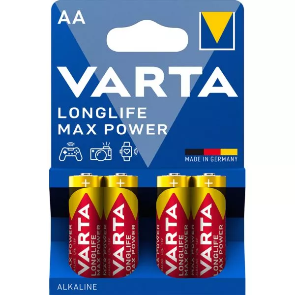 Batterie Longlife Max Power AA 4er Varta im Blister