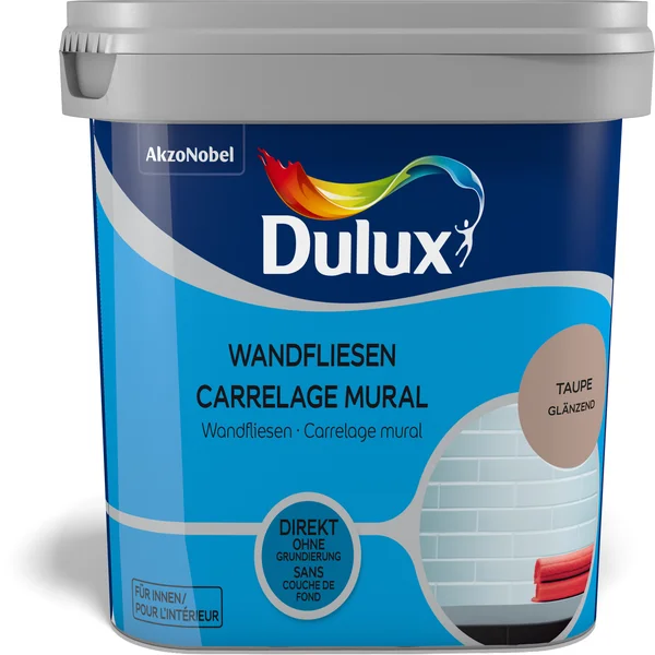 Dulux Wandfliesenfarbe Taupe Glänzend 750 ml