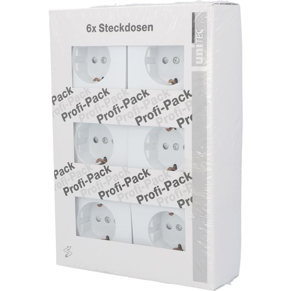 Steckdosen Profi-P Sao Paulo Serie 902 6x ultraweiss