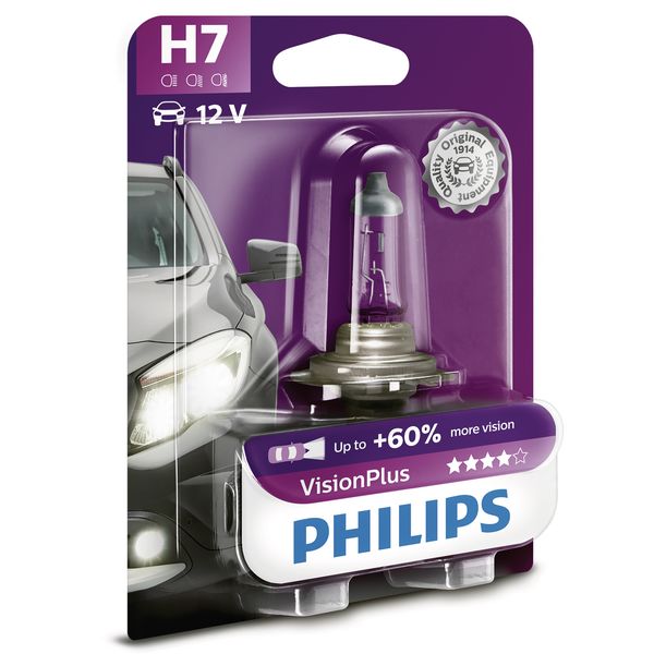 PHILIPS H7 12V VisionPlus 1-er Blister