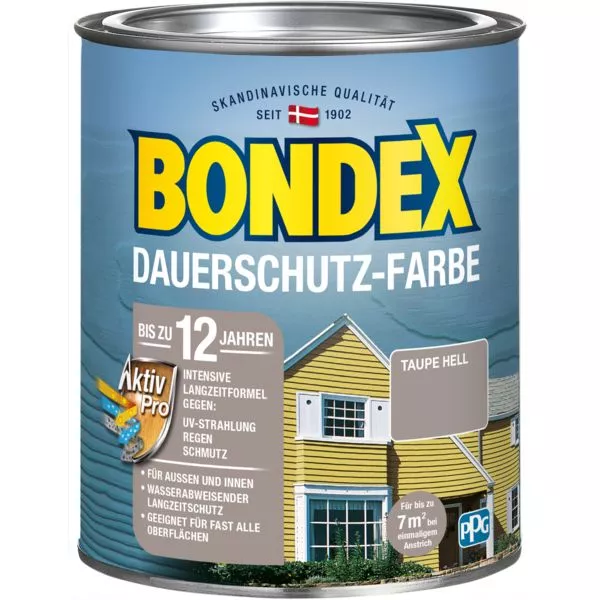 Bondex Dauerschutz Farbe Taupehell 0,75L taupehell