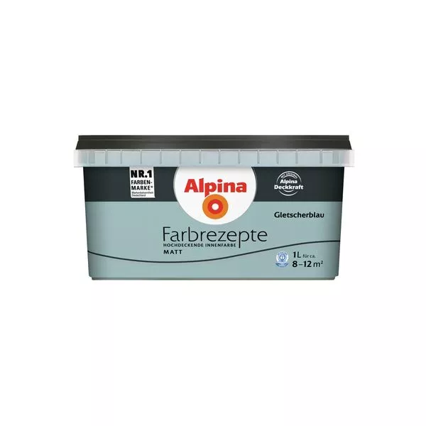 Wandfarbe Farbrezepte Gletscherblau 1L