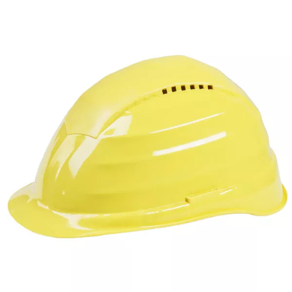 Schutzhelm gelb mit Belüftung