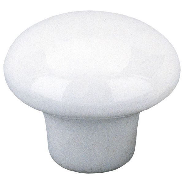 Möbelknopf Porzellan weiß 33 mm